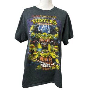 Teenage Mutant Ninja Turtles Unisex Gray Short Sleeve Crewneck Graphic TShirt L